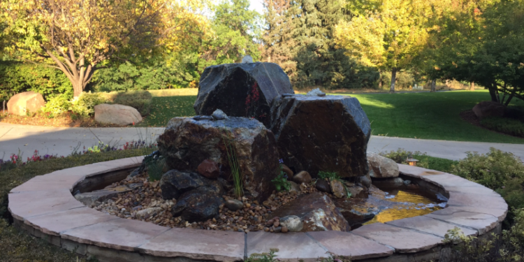 Colorado Backyard Water Feature Bubbling Rock Fountain