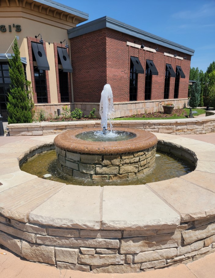 backyard water feature